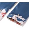 imageLYANER Womens Pajamas Set 4 pcs Satin Silk Cami Top Button Down Loungewear Pjs SetBlue