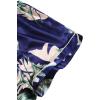 imageLYANER Womens Pajamas Set 4 pcs Satin Silk Cami Top Button Down Loungewear Pjs SetNavy