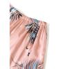 imageLYANER Womens Pajamas Set 4 pcs Satin Silk Cami Top Button Down Loungewear Pjs SetPink