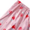 imageLYANER Womens Pajamas Set 4 pcs Satin Silk Cami Top Button Down Loungewear Pjs SetStrawberry Pink