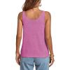 imageLYANER Womens Casual V Neck Sleeveless Loose Fit Basic Knit Tank Cami TopRose