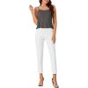 imageLYANER Womens Loose Square Neck Spaghetti Straps Slit Side Camisole Tank Cami Top Gray Large