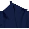 imageLYANER Womens Collar V Neck Blouse Long Sleeve Button Down Split Hem Long Shirt TopNavy Blue