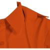 imageLYANER Womens Collar V Neck Blouse Long Sleeve Button Down Split Hem Long Shirt TopOrange
