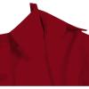 imageLYANER Womens Collar V Neck Blouse Long Sleeve Button Down Split Hem Long Shirt TopRed