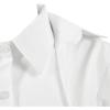 imageLYANER Womens Collar V Neck Blouse Long Sleeve Button Down Split Hem Long Shirt TopWhite