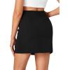 imageLYANER Womens High Waist Slim Fit Zipper Basic Short Bodycon Pencil Mini SkirtBlack