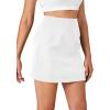 imageLYANER Womens High Waist Slim Fit Zipper Basic Short Bodycon Pencil Mini SkirtWhite
