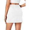 imageLYANER Womens High Waist Slim Fit Zipper Basic Short Bodycon Pencil Mini SkirtWhite