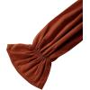imageLYANER Womens Off Shoulder Ruffle Trim Puff Long Sleeve Tube Crop Blouse Shirt TopBurnt Orange