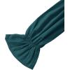imageLYANER Womens Off Shoulder Ruffle Trim Puff Long Sleeve Tube Crop Blouse Shirt TopDeep Teal