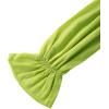 imageLYANER Womens Off Shoulder Ruffle Trim Puff Long Sleeve Tube Crop Blouse Shirt TopGrass Green