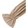 imageLYANER Womens Off Shoulder Ruffle Trim Puff Long Sleeve Tube Crop Blouse Shirt TopKhaki