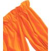 imageLYANER Womens Off Shoulder Ruffle Trim Puff Long Sleeve Tube Crop Blouse Shirt TopOrange