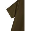 imageLYANER Womens Short Sleeve Twist Front Crop Tops Tee TShirt with PocketArmy Green