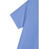 imageLYANER Womens Short Sleeve Twist Front Crop Tops Tee TShirt with PocketLight Blue