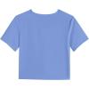 imageLYANER Womens Short Sleeve Twist Front Crop Tops Tee TShirt with PocketLight Blue