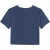 imageLYANER Womens Short Sleeve Twist Front Crop Tops Tee TShirt with PocketNavy Blue