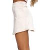 imageLYANER Womens Casual Floral Print Satin Silk High Waist Zipper Mini Short SkirtBeige