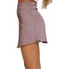 imageLYANER Womens Casual Floral Print Satin Silk High Waist Zipper Mini Short SkirtDusty Purple