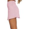 imageLYANER Womens Casual Floral Print Satin Silk High Waist Zipper Mini Short SkirtLight Pink