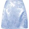 imageLYANER Womens Elegant Jacquard Side Split Slit Zipper High Waist Mini Short SkirtLight Blue