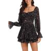 Floral Print Black