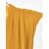 imageLYANER Womens Wraped V Neck Ruched Sleeveless Tank Leotard Bodysuit TopGinger