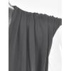 imageLYANER Womens Wraped V Neck Ruched Sleeveless Tank Leotard Bodysuit TopGray