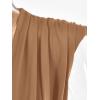 imageLYANER Womens Wraped V Neck Ruched Sleeveless Tank Leotard Bodysuit TopKhaki