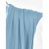 imageLYANER Womens Wraped V Neck Ruched Sleeveless Tank Leotard Bodysuit TopLight Blue