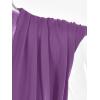imageLYANER Womens Wraped V Neck Ruched Sleeveless Tank Leotard Bodysuit TopLight Purple