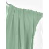 imageLYANER Womens Wraped V Neck Ruched Sleeveless Tank Leotard Bodysuit TopPea Green