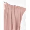 imageLYANER Womens Wraped V Neck Ruched Sleeveless Tank Leotard Bodysuit TopPink