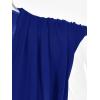 imageLYANER Womens Wraped V Neck Ruched Sleeveless Tank Leotard Bodysuit TopRoyal Blue