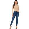 imageLYANER Womens Basic Mock Neck Stretch Sheer Mesh Long Sleeve Bodysuit Leotard TopKhaki