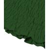 imageLYANER Womens 2 Piece Outfits Tie Knot Front Bell Long Sleeve Crop Top and Mini Skirt SetDark Green