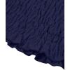 imageLYANER Womens 2 Piece Outfits Tie Knot Front Bell Long Sleeve Crop Top and Mini Skirt SetNavy Blue