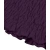 imageLYANER Womens 2 Piece Outfits Tie Knot Front Bell Long Sleeve Crop Top and Mini Skirt SetPurple