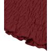 imageLYANER Womens 2 Piece Outfits Tie Knot Front Bell Long Sleeve Crop Top and Mini Skirt SetWine Red