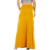 imageLYANER Womens Casual High Waist Solid Flare Long Maxi SkirtGinger