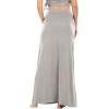 imageLYANER Womens Casual High Waist Solid Flare Long Maxi SkirtGray