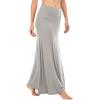 imageLYANER Womens Casual High Waist Solid Flare Long Maxi SkirtGray