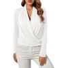 imageLYANER Womens Casual V Neck Cross Wrap Long Sleeve Solid Blouse Shirt TopWhite1