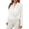 imageLYANER Womens Casual V Neck Cross Wrap Long Sleeve Solid Blouse Shirt TopWhite1