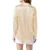 imageLYANER Womens Satin Silky Collar Buttons Down Long Sleeve Work Blouse Shirt TopsChampagne