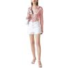 imageLYANER Womens Satin Silky Collar Buttons Down Long Sleeve Work Blouse Shirt TopsDusty Pink