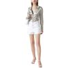 imageLYANER Womens Satin Silky Collar Buttons Down Long Sleeve Work Blouse Shirt TopsGrey
