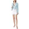 imageLYANER Womens Satin Silky Collar Buttons Down Long Sleeve Work Blouse Shirt TopsLight Blue