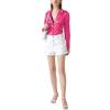 imageLYANER Womens Satin Silky Collar Buttons Down Long Sleeve Work Blouse Shirt TopsRose